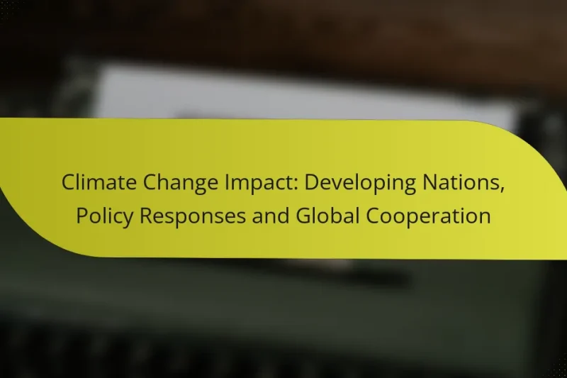 Climate Change Impact: Developing Nations, Policy Responses and Global Cooperation