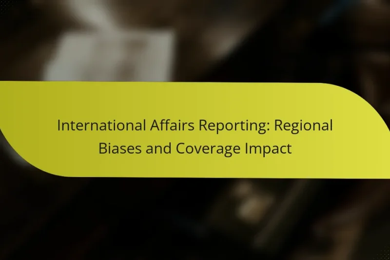International Affairs Reporting: Regional Biases and Coverage Impact