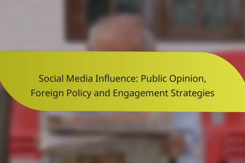 Social Media Influence: Public Opinion, Foreign Policy and Engagement Strategies